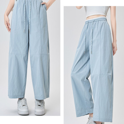 Quần ống rộng nữ, chất liệu Lụa gió cao cấp, mềm mịn, mát mẻ, Quần dài nữ form rộng thoải mái form 40-62 kg