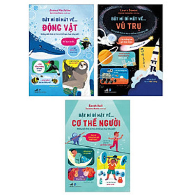 Combo 3 cuốn Bật mí bí mật (về động vật, về vũ trụ, về cơ thể người)