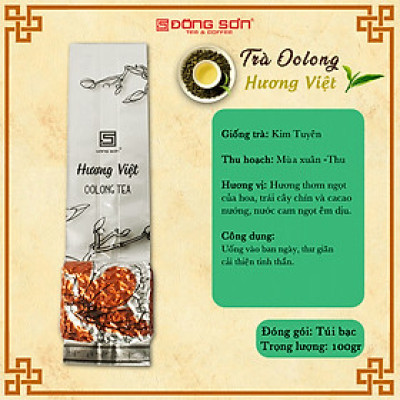 TRÀ Ô Long [ Hương Việt ] Hương vị nhẹ, thanh khiết - Gói 100gr - Đông Sơn