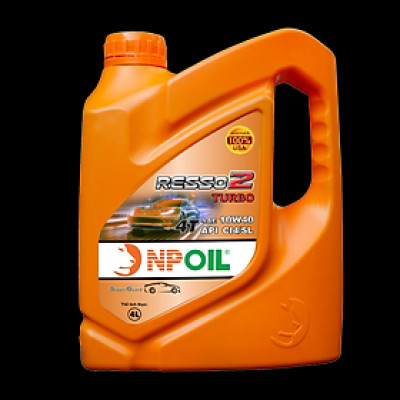 Dầu nhớt động cơ xe ôtô  RESSO 2 - CI4/SL - 10W40 - Can 4L/5L/6L - Hàng Chính Hãng