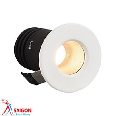 Đen Mini Spotlight Âm Trần 7W 15 Độ Chỉnh Hướng/ Lumi/ Hàng chính hãng 