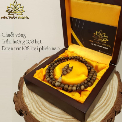 Chuỗi Tràng Hạt 108 6/7/8mm 10-15 tuổi Trầm Tốc Việt - Trầm Hương Tự Nhiên