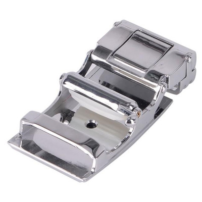 HC9419 - Đầu khóa da đà điểu Huy Hoàng da hột 3,5 phân đầu trắng màu vàng bò