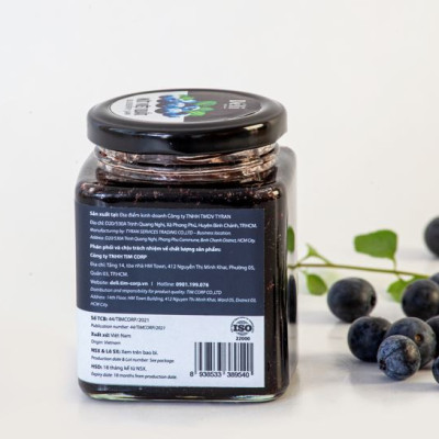 Mứt việt quất pha chế Déli - hủ 350ml