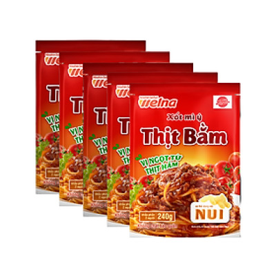 Combo 5 Gói Xốt Mỳ Ý Và Xốt Nấu Cơm Nisshin Nhiều Vị - Nisshin Seifun Welna Shop