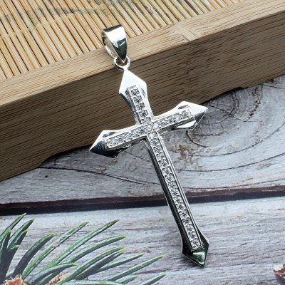 Mặt Dây Chuyền Nam Thánh Giá Bạc Ta Bạc Hiểu Minh MDN027 (Free Size)