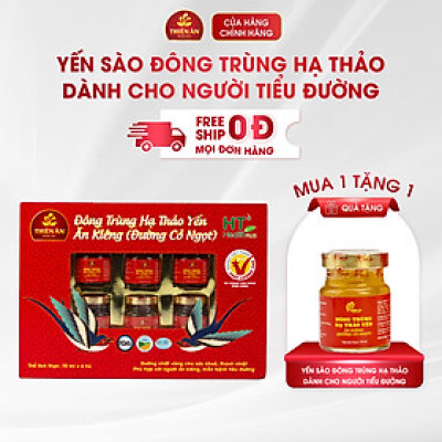 Đông Trùng Hạ Thảo Yến Ăn Kiêng Thiên Ân - Hộp 6 Hũ