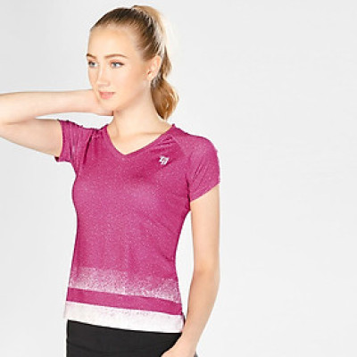 Áo Thể Thao Nữ W Basic V Neck Pur/Wht