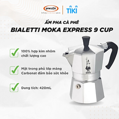 ẤM PHA CÀ PHÊ BIALETTI MOKA EXPRESS 9 CUP HÀNG CHÍNH HÃNG
