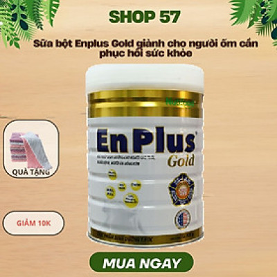 Sữa bột ENPLUS GOLD (900g)- Hãng Nutifood, sữa dinh dưỡng giành cho người trưởng thành, đặc biệt cho người ốm cần phục hồi sức khỏe-tặng khăn đa năng mềm mịn