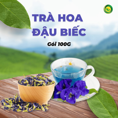 Trà Hoa Đậu Biếc Sunbeleaf - Túi Zip 100g