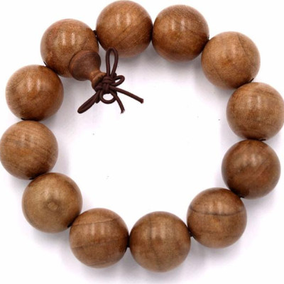  Hạt chuỗi đeo tay gỗ Thủy tùng vàng 20 ly