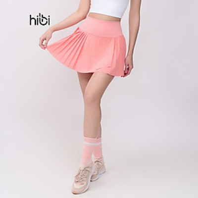 Váy thể thao Hibi Sports SK005, Kiểu xếp ly 2 tà phối chéo, chất vải xi cao cấp