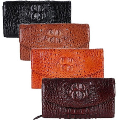 HP6228-29-30-31 - Túi xách nữ da cá sấu Huy Hoàng đeo chéo màu đen, nâu đỏ, vàng, nâu đất