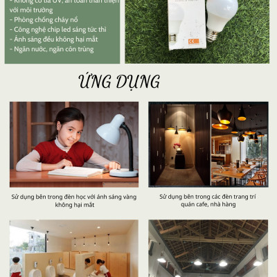 Bóng đèn LED bulb tròn LEDGOES 6W