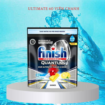 Viên rửa bát Finish Quantum Ultemate 60 viên