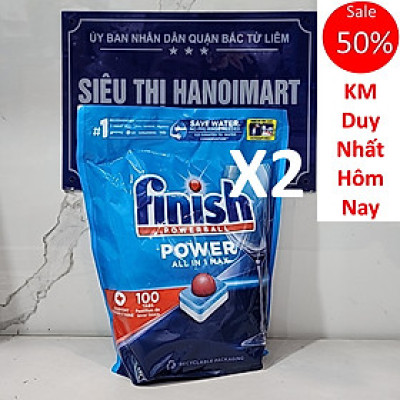 [HCM Hỏa Tốc] 3 Túi 210 viên rửa chén Finish All in 1 Max – (0% Ecolabel EU - 10x tính năng - Đặc biệt tốt cho trẻ em)