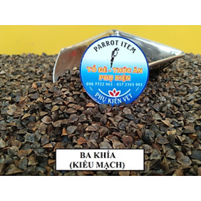 hạt ba khía (kiều mạch) dùng làm thức ăn đầy đủ dinh dưỡng cho chim , vẹt