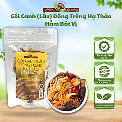 Gói Canh (Lẩu) Nấm Đông Trùng Hạ Thảo Bát Vị 50g, Set Nguyên Liệu Nấu Canh, Lẩu Bát Vị
