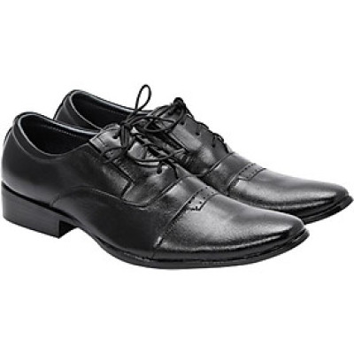 Giày Tây Nam Huy Hoàng HT7103 - Đen