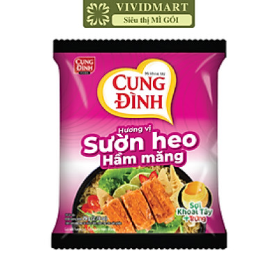 AFOTECH - Mì Cung Đình Sườn heo hầm măng, Mì Sườn heo hầm măng Cung Đình, Mì khoai tây Cung Đình gói (79g/gói)