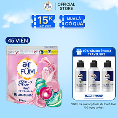 Túi Viên giặt xả arFUM 5 trong 1 MỚI lưu hương lâu 16 tuần, khử khuẩn 99% - (6 Viên/ Túi)