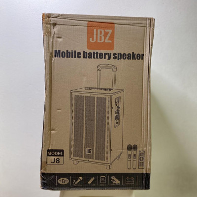 Loa kéo karaoke bluetooth JBZ J8 tặng 2 micro không dây - Hàng Chính Hãng