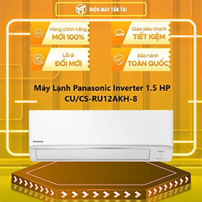 Máy lạnh Panasonic Inverter 1.5 HP CU/CS-RU12AKH-8 - Hàng chính hãng - Chỉ giao HCM