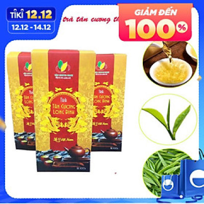 Combo 03 Hộp Trà Tân Cương Long Đình 500 gram