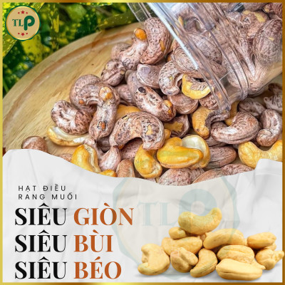 HẠT ĐIỀU RANG MUỐI XẾP HOA TÂN LỘC PHÁT COMBO  1KG - MỖI HỘP 500G