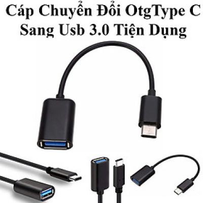 Cáp Chuyển Đổi Otg Usb Ra Type-C 3.0 Dây Dài 8.5Cm Tiện Dụng