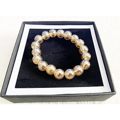 Vòng tay phong thủy mạng kim mạng thổ - 10mm