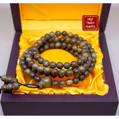 Chuỗi Tràng Hạt 108 6/7/8mm 10-15 tuổi Trầm Tốc Việt - Trầm Hương Tự Nhiên