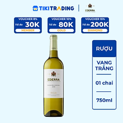 Rượu Vang trắng Tây Ban Nha Ederra Rioja Seleccion Especial 11.5% - 13.5% (750ml)- Không Hộp