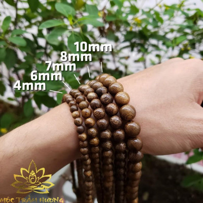 Chuỗi Tràng Hạt 108 6/7/8mm 10-15 tuổi Trầm Tốc Việt - Trầm Hương Tự Nhiên