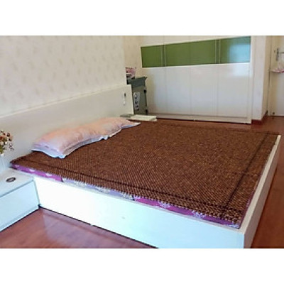 Chiếu Hạt Gỗ Hương Đỏ Cao Cấp - Kích Thước 2,2mx2m hạt 1.2cm ( video , hình thật )