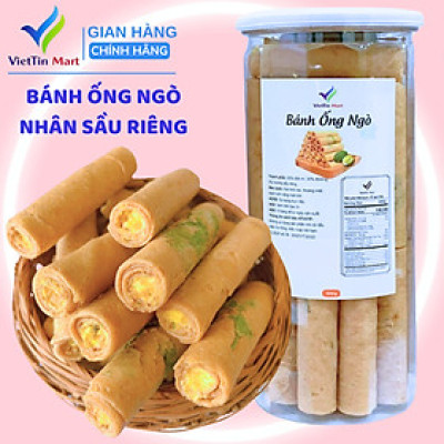 Bánh Ống Ngò Nhân Kem Sầu Riêng Viettin Mart 450Gr
