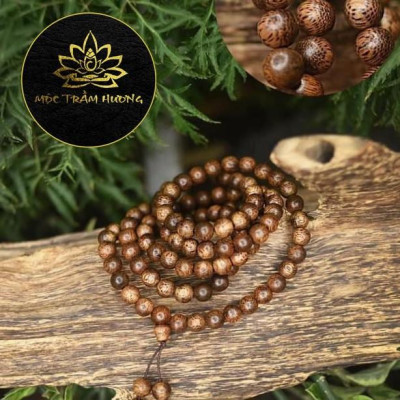 Chuỗi Tràng Hạt 108 6/7/8mm 10-15 tuổi Trầm Tốc Việt - Trầm Hương Tự Nhiên