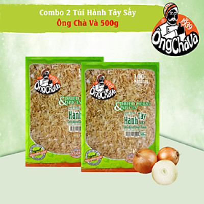 Combo 2 Túi Hành Tây Sấy Ông Chà Và 500g (Dehydrat Onion Flakes)