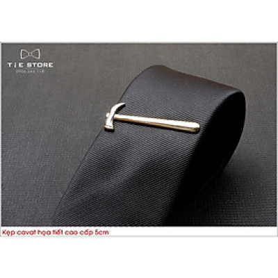 Kẹp cà vạt nam bản nhỏ ( 5cm), Kẹp Cavat hình họa tiết công cụ cao cấp - tặng kèm hộp nhỏ