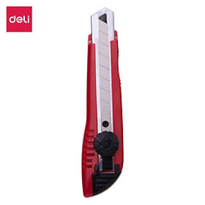 Dao rọc giấy đại Deli, Lưỡi dao SK5, đỏ - 1 cái WD10040