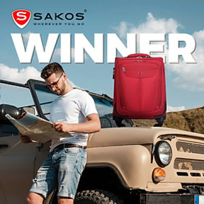 Vali Kéo Vải Du Lịch SAKOS WINNER 4.5 - Size XS (20inch)/ Xách Tay (Cabin) - Chống Thấm, Trượt Nước