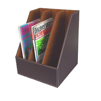 Khay đựng tài liệu 3 ngăn bằng da cao cấp