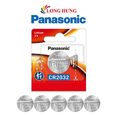 Vỉ Pin nút Panasonic 3V CR-2032VN/5B (1 viên/5 viên) - Hàng chính hãng