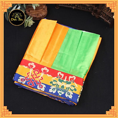 Rèm quây bàn thờ rèm viền quây hình bát bảo cát tường, rèm che chân tường phòng thờ trang trí màu sắc mật tông Diệu Tâm