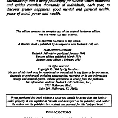 The Greatest Salesman in the World