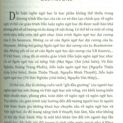 Dẫn Luận Ngôn Ngữ Học 