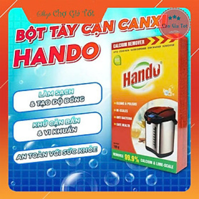 Bột tẩy cặn nước đá vôi ấm đun,bình đựng nước Hando 100Gr