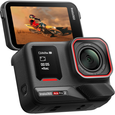 Action camera Insta360 Ace Pro 2 Battery Bundle - Hàng chính hãng