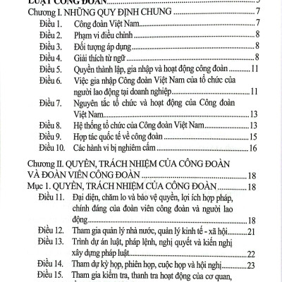 Sách - Luật Công Đoàn